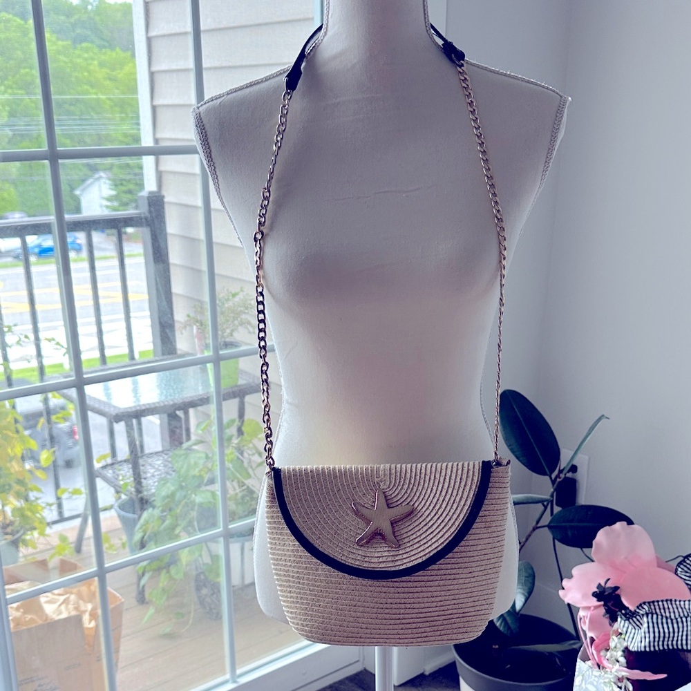 Elegant Cream Starfish Women Bag